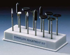 Shofu Dental Porcelain Adjustment Kit HP - Plastic, Package of 3 Dura-White