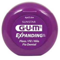 GUM Expanding Dental Floss 4yds, 144/Bx. Premium Floss - Lightly waxed for easy