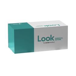 Look 4/0, 18' vicryl undyed braided absorbable suture with reverse-cutting C-3