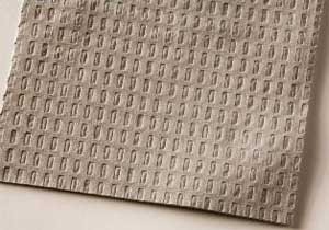 Tidi Patient Bibs GRAY 13' x 18' 3-Ply Paper/1-Ply Poly 500/Cs. Plain Rectangle