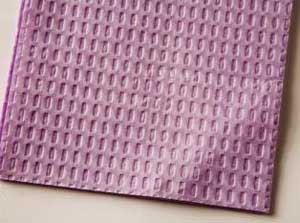 Tidi Patient Bibs LAVENDER 13' x 18' 3-Ply Paper/1-Ply Poly 500/Cs. Plain
