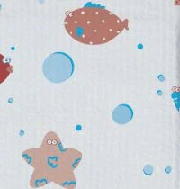 Tidi Choice - Under the Sea Waffle-Embossed Patient Bib (13' x 18') 250/Box