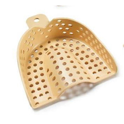 Tra-Ten #1 Small Upper Full-Arch, Beige Fully Perforated Plastic Impression