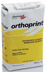Orthoprint Orthodontic Dust Free Alginate, Extra Fast Set, Time in mouth 45'