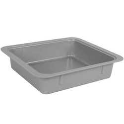 Zirc Procedure Tub - Gray, 12-1/4' x 10-7/8' x 2-3/4'. Tub Only. Made