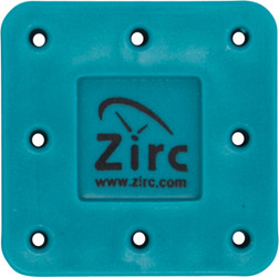 Zirc 8 Hole Teal, Magnetic Bur Block with Microban. Autoclavable/Chemiclavable