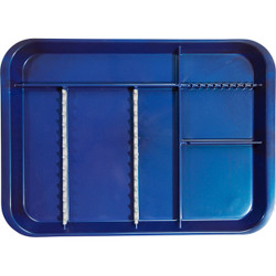 B-Lok Divided Tray, Size B (Ritter) 13-3/8' x 9-5/8' x 7/8', Midnight Blue