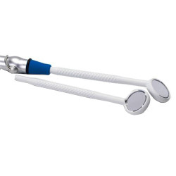 Mirro-Vac 2 Double Sided Saliva Ejector Mirrors Mirro-Vac 2 Double Sided Saliva Ejector Mirrors, 50/Bag, White