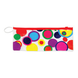 Vinyl Pouches Polka Dot Pouch, 10"W x 4"H, 144/Pkg.