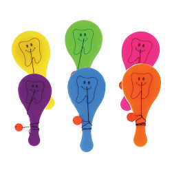 Paddleball Tooth Design Paddleball, 48/Pkg.