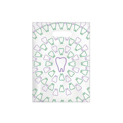 Specialty Scatter Bags Purple, Green Tooth Swirl, 7.5" x 10", 100/Pkg.