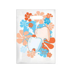 Specialty Scatter Bags Flower Power Scatter Bag, 7.5" x 10", 100/Box