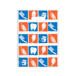 Specialty Scatter Bags Dental Tools in Red and Blue Scatter Bag, 7.5" x 10", 100/Pkg