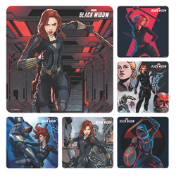 Kids Stickers Black Widow 100/Box