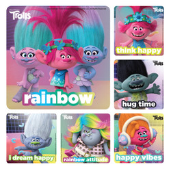 Kids Stickers Trolls Movie 100/Box