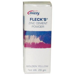 Fleck's Zinc Cement Powder Golden Yellow, 29g