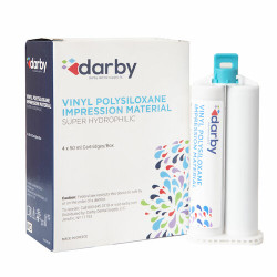 Vinyl Polysiloxane Impression Material Medium Body, Fast Set, Tan, 50 mL, 4/Box, Wintermint