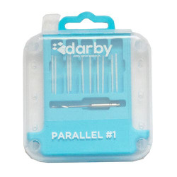 Parallel Fiber Posts, Size 1 Kit, 0.9mm, 10 Parallel Posts, 1 Bur