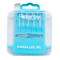 Parallel Fiber Posts, Size 3 Kit, 1.3mm, 10 Parallel Posts, 1 Bur
