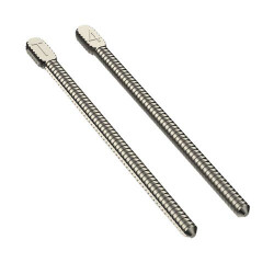 Parallel Sided Post Kit - Titanium, Post Refill, #4, 25/Pkg, Red