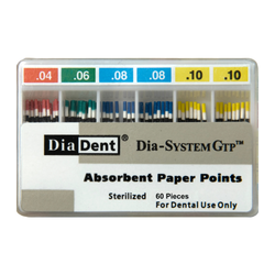 Dia-System GTP Paper Points .04, 100/Box