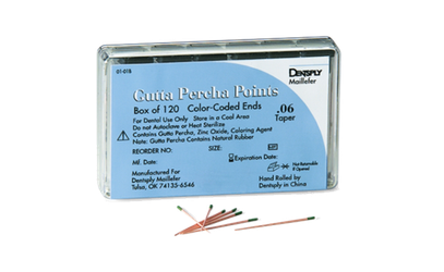 Gutta Percha Points 30mm .06 Taper 6 Vials of 20