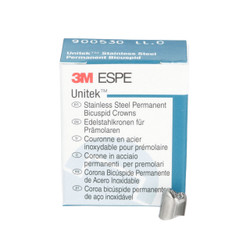Unitek Stainless Steel Permanent First Bicuspid Crowns Refills, 5/Pk, LL0 lower left  size 0