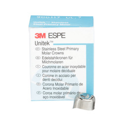 Unitek Stainless Steel Crowns Refills, First Primary Molars, 5/Pk, UL7  Upper Left Size 7