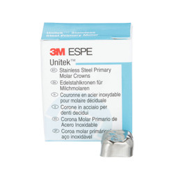 Unitek Stainless Steel Crowns Refills. Second Primary Molars, 5/Pk, UR7  Upper Right Size 7
