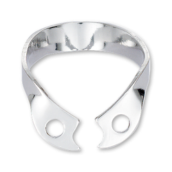 HySolate Gloss Finish Wingless Clamp #W00 - Upper & Lower Premolar, Anterior, 1 pc