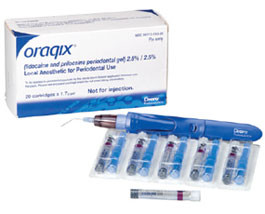 Oraqix Lidocaine & Prilocaine Periodontal Gel 2.5% / 2.5%. Needle-free