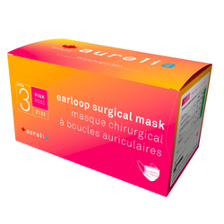 Surgical Mask Pink ASTM Level 3 Made in Canada 50/Box