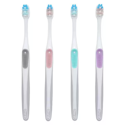 Oral-B Gum Care Compact Toothbrush, 21 Extra Soft, Assorted Colors, 12/Box