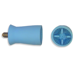 Allpro Prophy Cup Screw Type Ribbed & Webbed Soft Aqua Vanilla Tropical Scented, 144/Pack