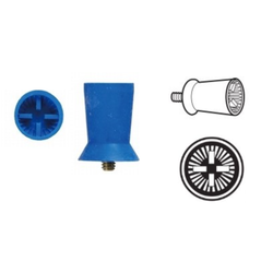 Allpro Prophy Cup Screw Type Ribbed & Webbed Skirted Soft Royal Blue Unscented, 144/Pack