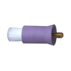 Allpro Prophy Brush Metal Screw Type Flat White Nylon, 36/Pack