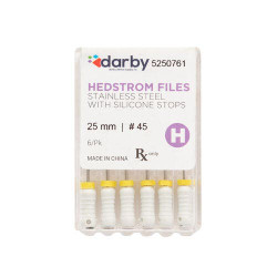 Hedstrom Files with Silicone Stops, 25mm, #45, 6/Pkg.
