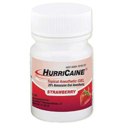 Hurricaine Topical Anesthetic Gel, 1 oz Jar, Strawberry