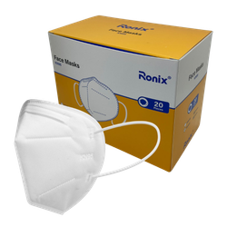 Ronix KN95 Masks, 20/Box, White