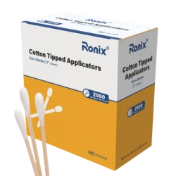 Cotton Tipped Applicators, 3", 1000/Box
