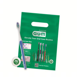 GUM Bright Care Toothbrush/Floss Bundle 144/Bx