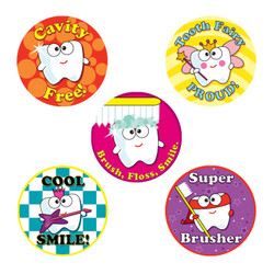 Kids Stickers Dental Assortment 100/Box