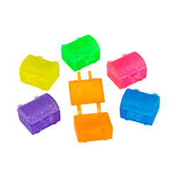 Kids Dental Essentials 1" Glitter Tooth Saver Chests-Assorted 144/Box