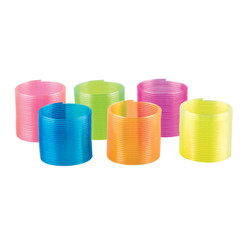 Kids Toys 1 1/4" Mini Translucent Coils 72/Box