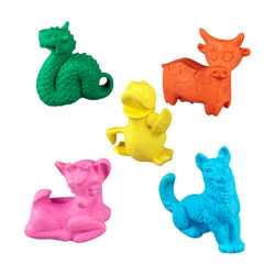 Kids Coloring 1.5" Itty Bitty Erasers Assortment 50/Box