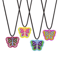 Kids Jewelry Butterfly Necklaces 72/Box