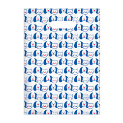 Plastic Bags Scatter Print Dogs Cats 100/Box