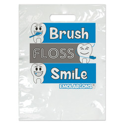 Plastic Bags Large Brush/Floss/Smile 100/Box