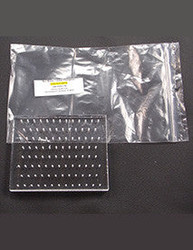 Clear Plexiglass 100 Hole Bur Blocks, Latch Style