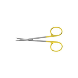 Blepharoplasty Scissors 4-1/2 Curved TC Serrated